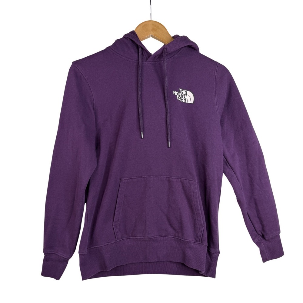 The North Face Women's Oversized Logo Back Pullover Hoodie size Small Purple